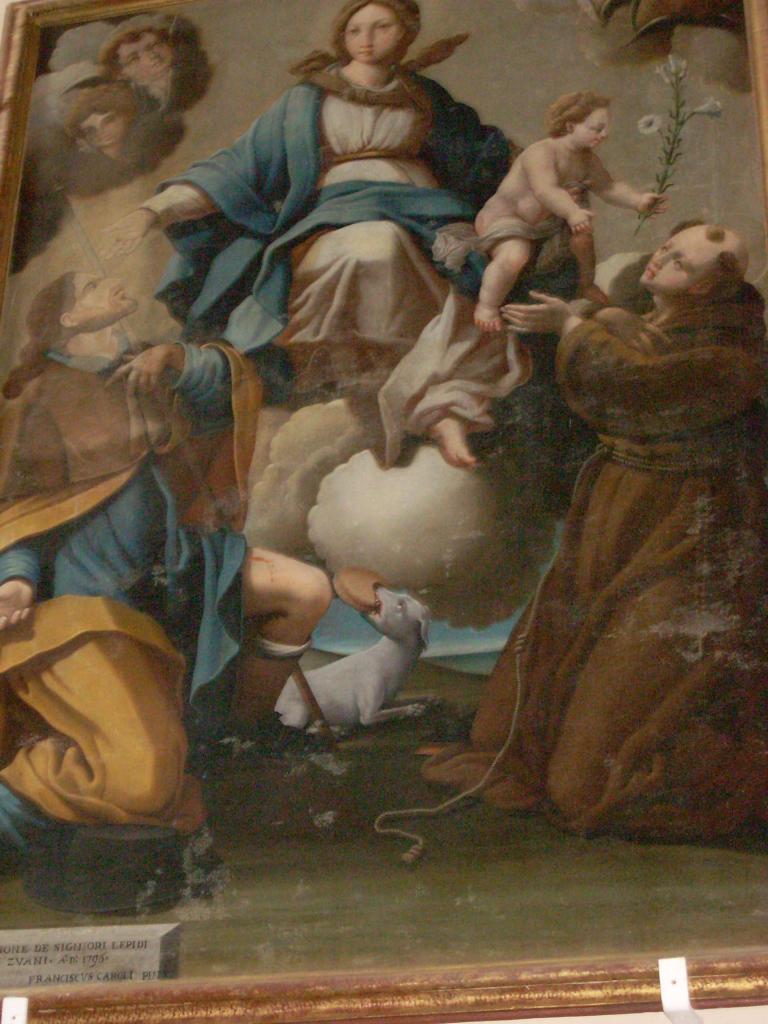 la Vierge à l'enfant avec St Antoine et St Roch (Zuani)